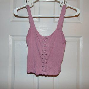 Women's Pink Crop Top Tank top